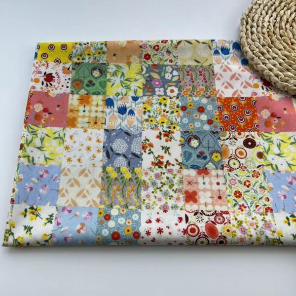 100% Cotton Digital Printed Korean INS Style Fabric — Soft, Breathable & Colorfast