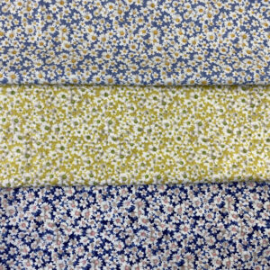 Daisy Cotton Printed Fabric – 100% Cotton Reactive Print for Spring & Summer Dresses