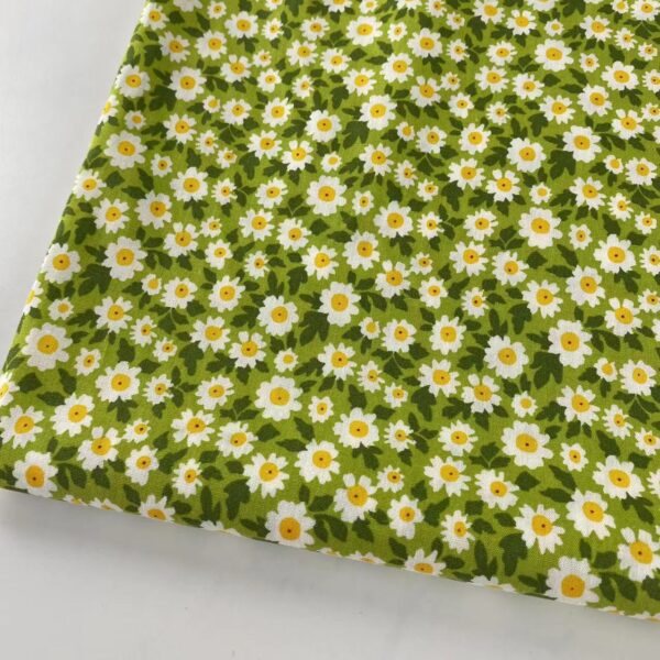 Cotton Floral Print Fabric for Summer Dresses – 100% Cotton Reactive Print, Soft Lightweight Cloth