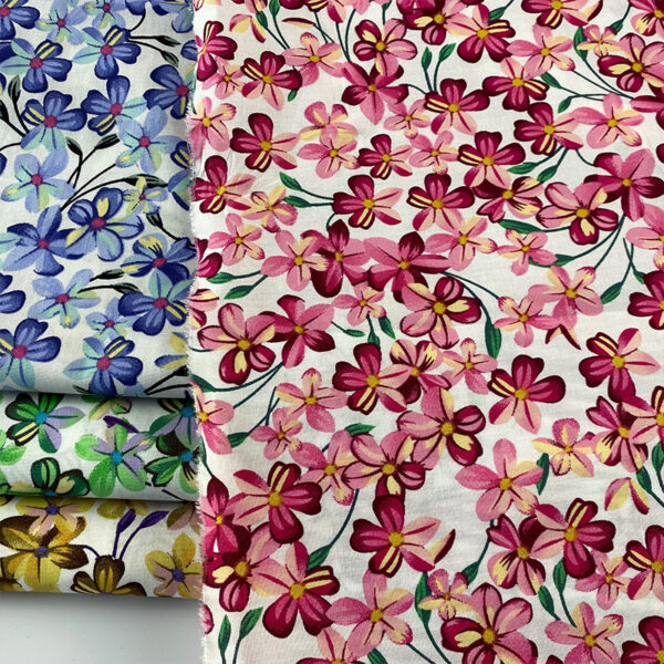 主图-02 Cotton Floral Print Fabric – Small Flower Design for Summer Dresses & Kidswear