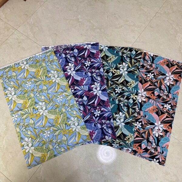 主图-02 Reactive Printed Cotton Poplin Fabric by the Yard for Dressmaking – 100% Cotton