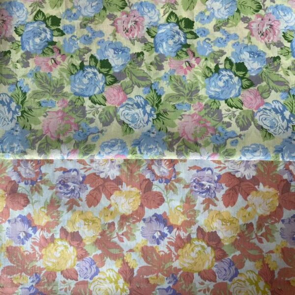 Floral Print 100% Cotton Poplin Fabric – For Kids’ Clothing, Dresses & Summer Pants