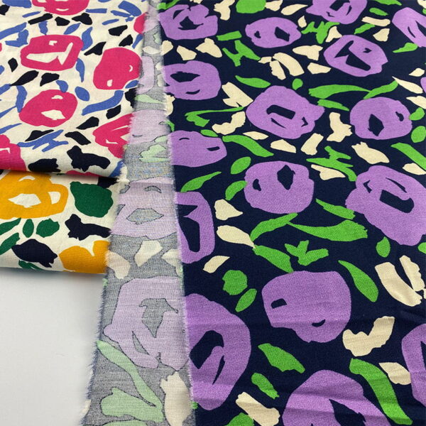 Rose Printed Cotton Fabric – 100% Cotton for Dresses, Shirts & Kidswear