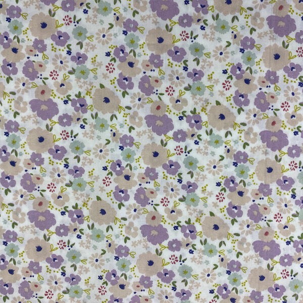 100% Cotton Daisy Printed Fabric — Fresh Floral Poplin for Dresses & Shirts