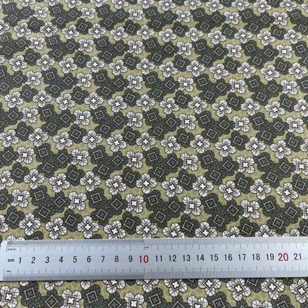 Ethnic Floral Cotton Poplin Fabric — DIY Shirt & Craft Material