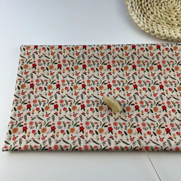 主图-03 Small Floral Cotton Poplin Fabric — Country Style Dress Material