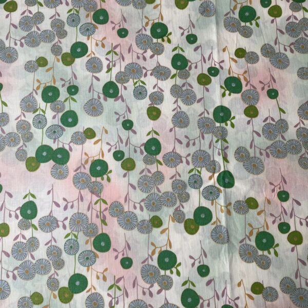 主图-03 Floral Cotton Poplin Fabric for Summer Wear — Korean INS Style for DIY Dresses & Loungewear