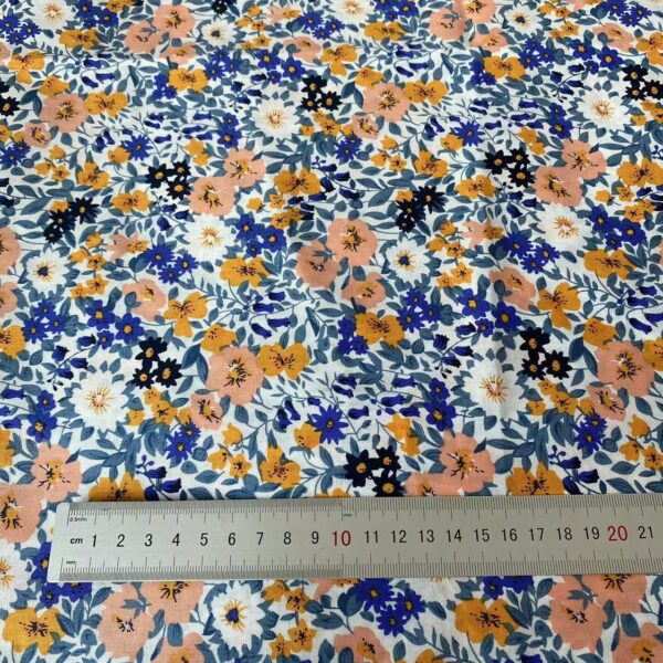 Small Blossom Cotton Poplin Fabric for Dresses & Kidswear