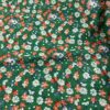 100% Cotton Poplin Green Small Floral Fabric — Lightweight Apparel Use