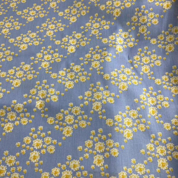 100% Cotton Poplin Tiny Floral Print Fabric — Soft, Lightweight & Colorfast