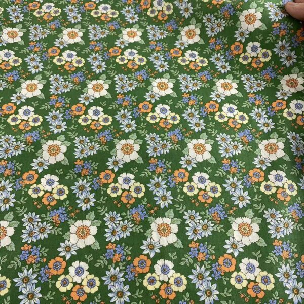 100% Cotton Poplin Spring/Summer Small Floral Fabric — Soft & Breathable for Apparel