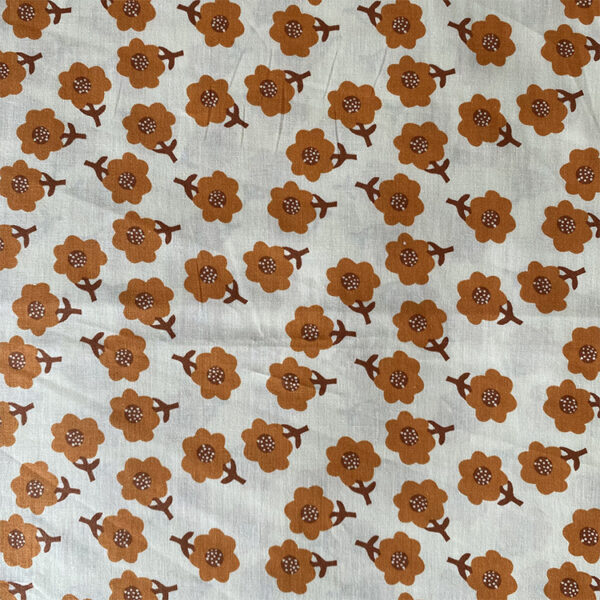 100% Cotton Reactive Floral Poplin Fabric — Smooth & Breathable Shirting