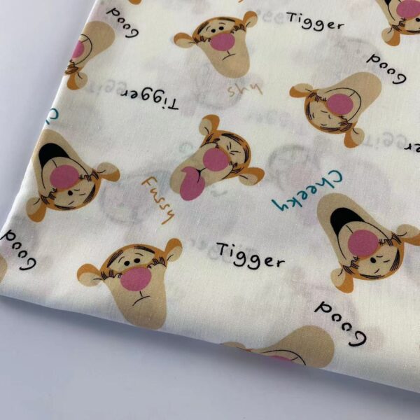 100% Cotton Cartoon Printed Poplin Fabric — Soft & Breathable for Kidswear