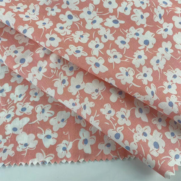 主图-03 100% Cotton Reactive Printed Japanese Small Floral Fabric — Soft, Lightweight & Colorfast