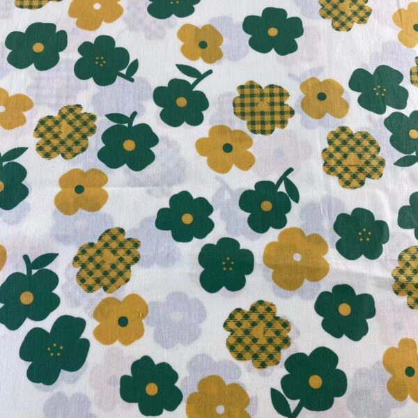 100% Cotton Reactive Printed Poplin Fabric — Soft, Breathable & Kid-Safe