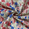 100% Cotton Pastoral Floral Printed Fabric — Soft, Breathable & Reactive-Dyed