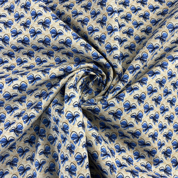 主图-03 100% Cotton Botanical Floral Printed Fabric — Soft, Breathable & Colorfast