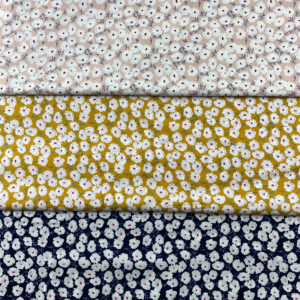 100% Cotton Reactive Printed Small Floral Fabric — Soft & Breathable