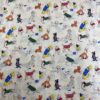 100% Cotton Digital Printed Cartoon Animal Fabric — Soft & Kid-Friendly Comfort