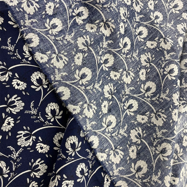 Pastoral Style Cotton Poplin Fabric – Fresh Floral Print for Summer Dresses
