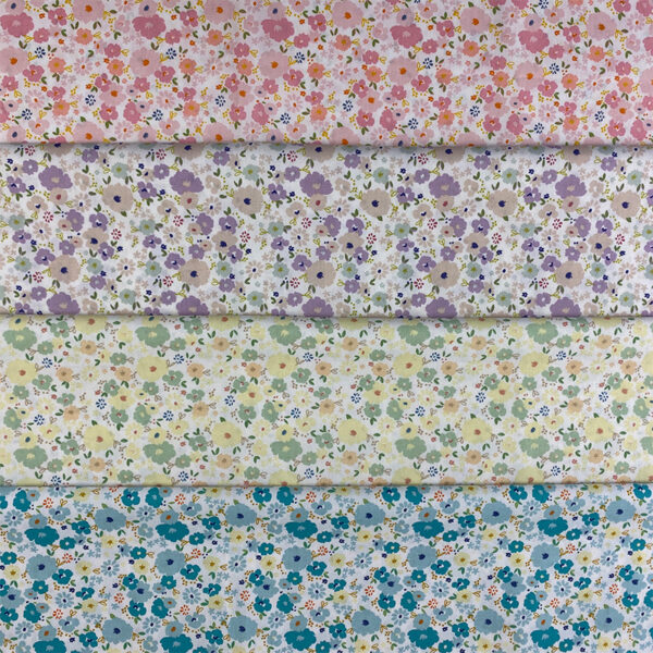 Pure Cotton Poplin Printed Fabric – Lightweight Reactive Dyed Material for Summer Tops and Dresses