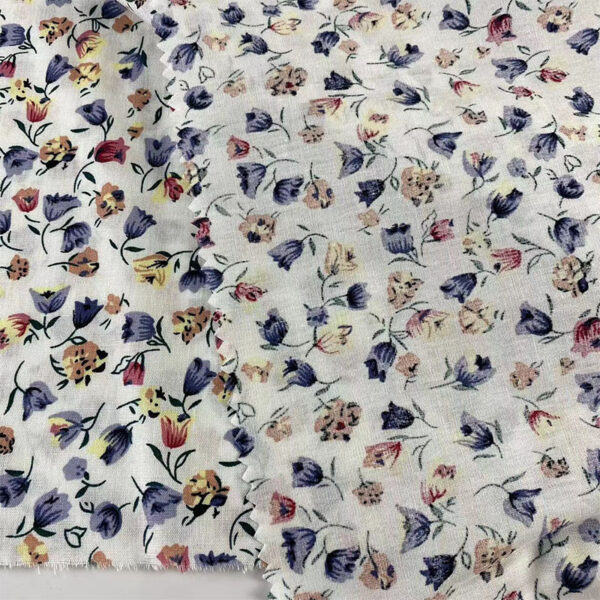 Japanese-Korean Style Floral Cotton Fabric – 100% Cotton for Kidswear & Dresses