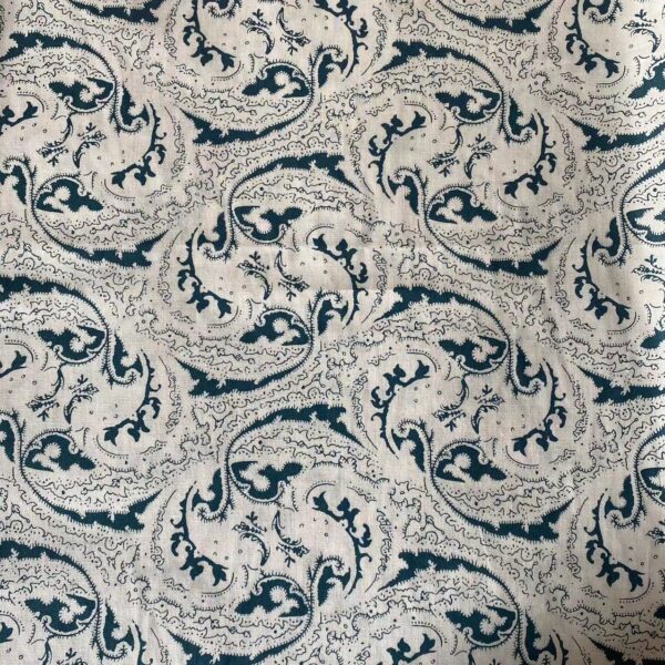 主图-04 100% Cotton Printed Poplin Fabric — Floral Geometric Pattern