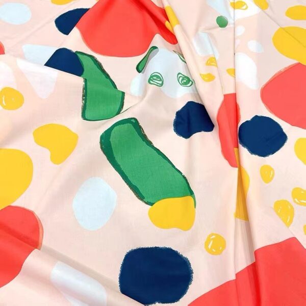 主图-04 100% Cotton Printed Poplin Fabric — Watercolor Floral Print