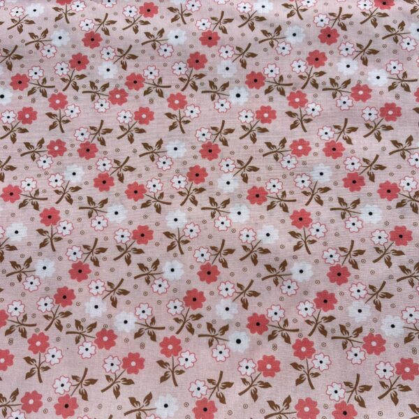 Cotton Poplin Floral Print Fabric — Country Small Flower Dress Material