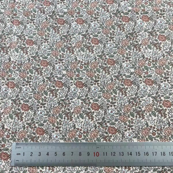 Korean Floral Cotton Poplin Fabric — DIY Craft & Shirt Material