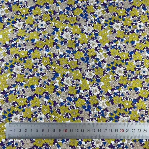 Pastoral Floral Cotton Poplin Fabric — DIY Shirt & Craft Material