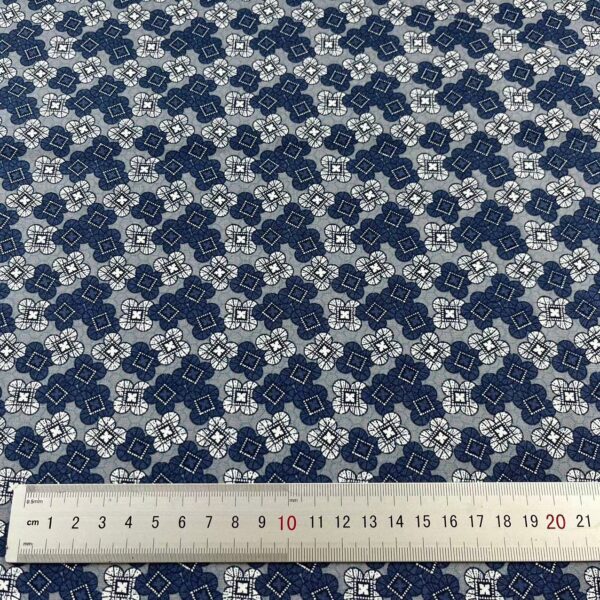 Ethnic Floral Cotton Poplin Fabric — DIY Shirt & Craft Material