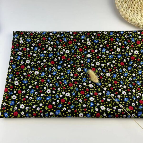 主图-04 Pastoral Floral Cotton Poplin Fabric — Soft Countryside Dress Material