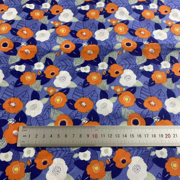 主图-04 100% Cotton Poplin Small Floral Printed Fabric