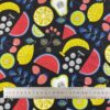 100% Cotton Poplin Fruit Floral Fabric — Soft, Breathable & Summer-Ready