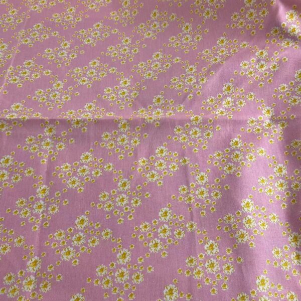 100% Cotton Poplin Tiny Floral Print Fabric — Soft, Lightweight & Colorfast