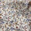 Soft Cotton Poplin Floral Print Fabric — Lightweight Material for Summer Apparel