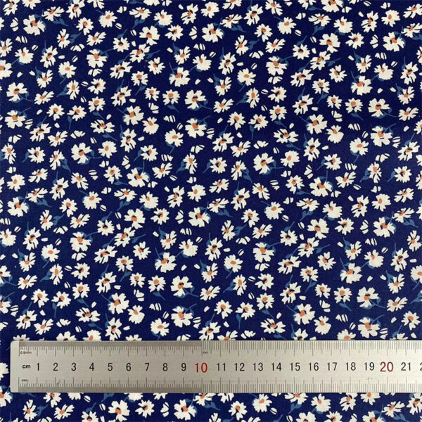 100% Cotton Fashion Floral Printed Poplin — Soft Lightweight Fabric for Dresses & Sets