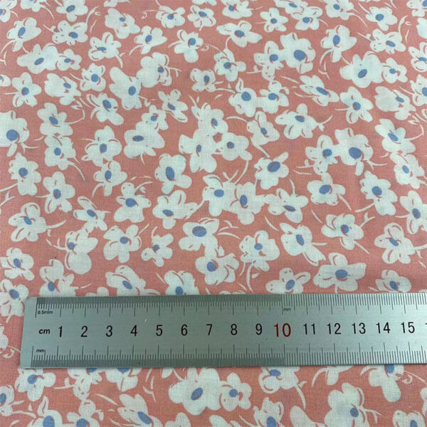 主图-04 100% Cotton Reactive Printed Japanese Small Floral Fabric — Soft, Lightweight & Colorfast