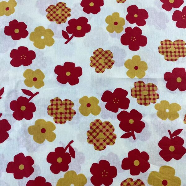 100% Cotton Reactive Printed Poplin Fabric — Soft, Breathable & Kid-Safe
