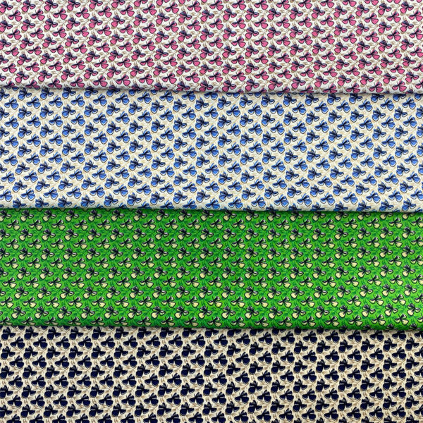 主图-04 100% Cotton Botanical Floral Printed Fabric — Soft, Breathable & Colorfast