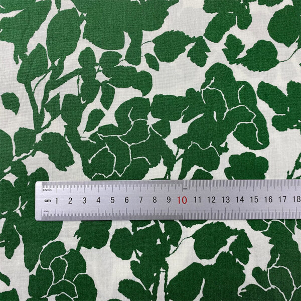 主图-04 Retro Hepburn Style Peony Cotton Print Fabric – 40s Reactive Dyed Cotton Skirt Material