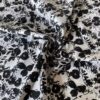 Black and White Floral Cotton Poplin Fabric – 100% Cotton Reactive Print