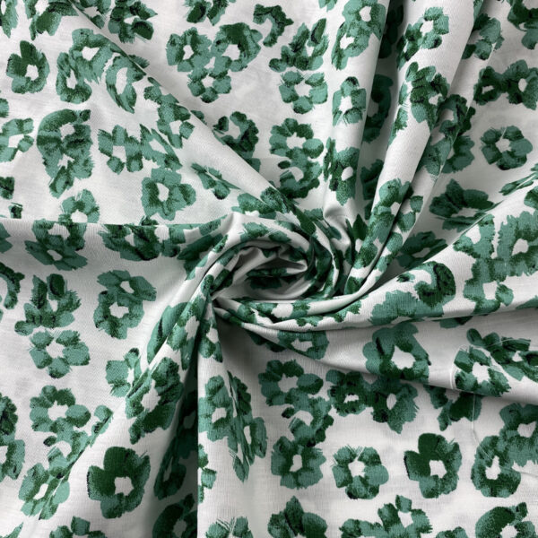 Floral Printed Cotton Fabric – 100% Cotton Plain Weave for Summer Dresses