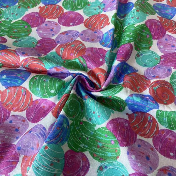 Balloon Print Cotton Poplin Fabric for Dresses and Kidswear