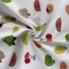 100% Cotton Poplin Fruit Print Fabric — Soft, Breathable & Summer-Ready