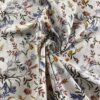 Soft Cotton Poplin Floral Print Fabric — Lightweight Material for Summer Apparel