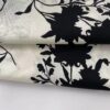 100% Cotton Ink Painting Botanical Printed Fabric — Lightweight Poplin for Apparel