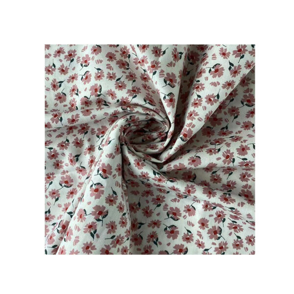 100% Cotton Fashion Floral Printed Poplin — Soft Lightweight Fabric for Dresses & Sets