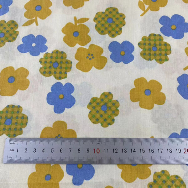 100% Cotton Reactive Printed Poplin Fabric — Soft, Breathable & Kid-Safe